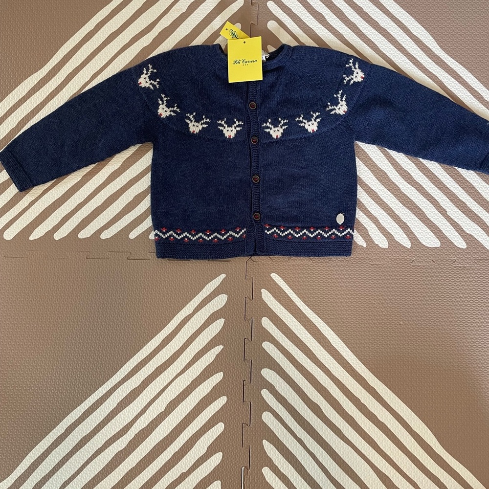 Pili Carrera reindeer sweater. NWT 18 month